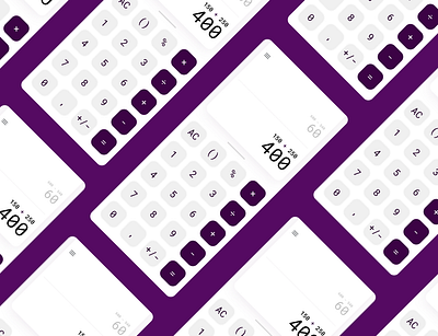 Daily UI: 004 — Calculator calculator dailyui design figma grey purple ui uidesign