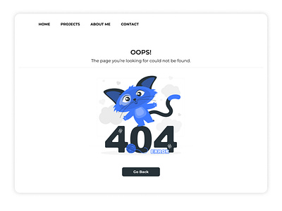 Daily UI: 008 — 404 Page