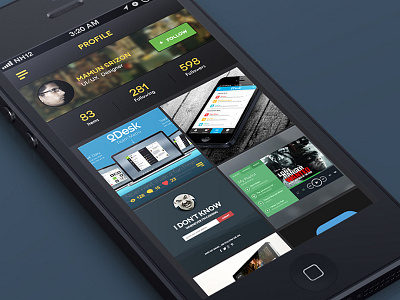 Portfolio App app portfolio ui ux