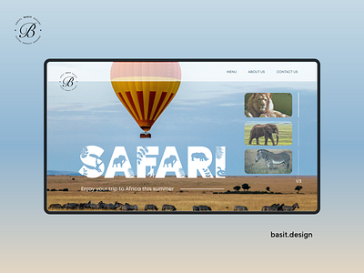 Safari Website Concept adobe photoshop adobe xd adobexd africa behance daily ui design dribbble graphic graphicdesign graphics graphics design illustration safari ui userinterface ux uxui website