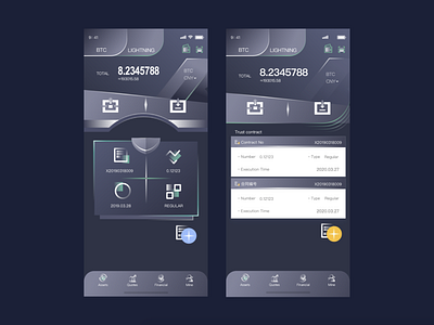 Blockchain Wallet Home app design icon illustration illustrator ui ux