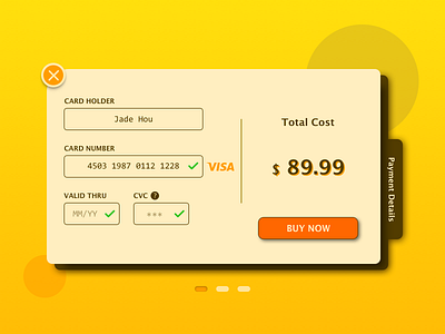 DailyUI#002_Credit Card Checkout dailyui design payment ui vector