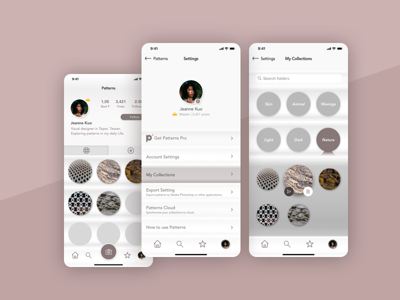 DailyUI#007_ Settings app ui vector dailyui