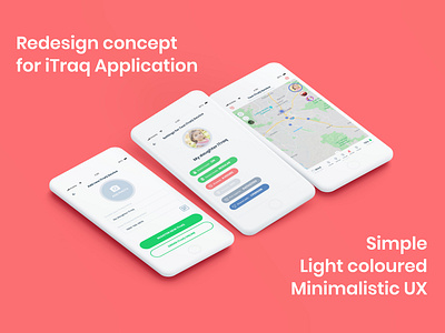 Redesign for application app design ui ux