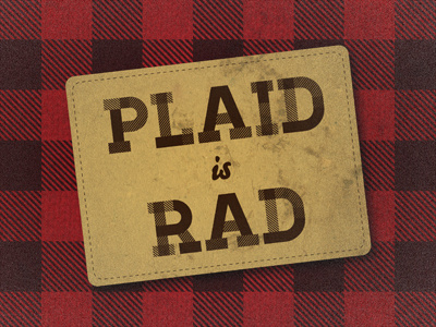 Plaid is Rad funsies homestead losttype