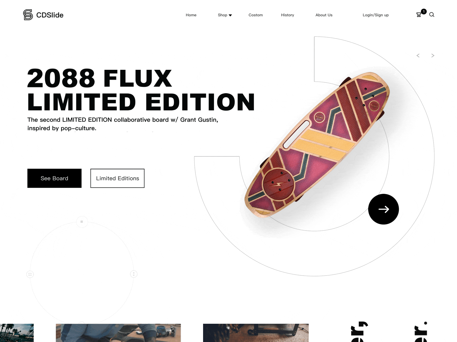 skateboard web design ui ux web web design