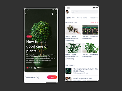 Plants Forum Mobile Design