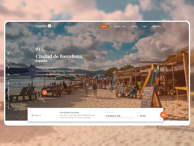Redesign Turismoi Web Platform design flat icon minimal travel trip ui ux web