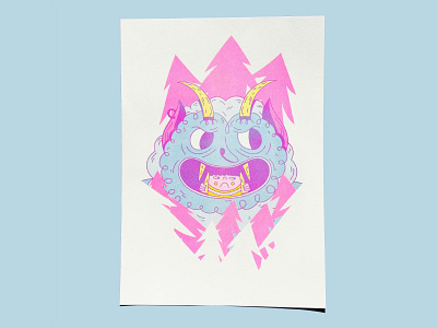 Krampus - Risograph