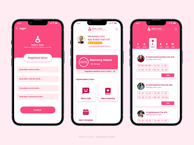 Mom's Care Mobile App - UI exploration app branding design mobile ui ui ux