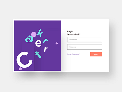 Login - Jumbled View artwork creative design illustration interaction login page logo minimal product design typography ui ux vector xd