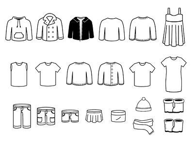 Clothing Icons clothing icon linear