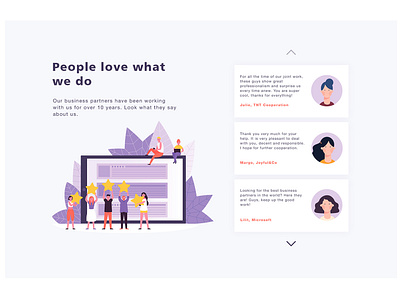 #DailyUI 39 Testimonials