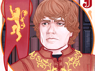 Tyrion Lannister art nouveau game of thrones illustration lannister portrait tyrion