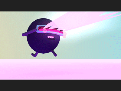Optic Blast Blob Man 3d animation character animation cinema 4d gif motion design