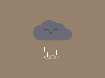 Sad Cloud 2d animation after effects motion design motion graphics