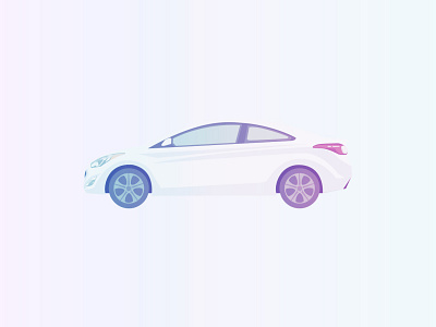 Vector 2014 Elantra 2d illustration vector