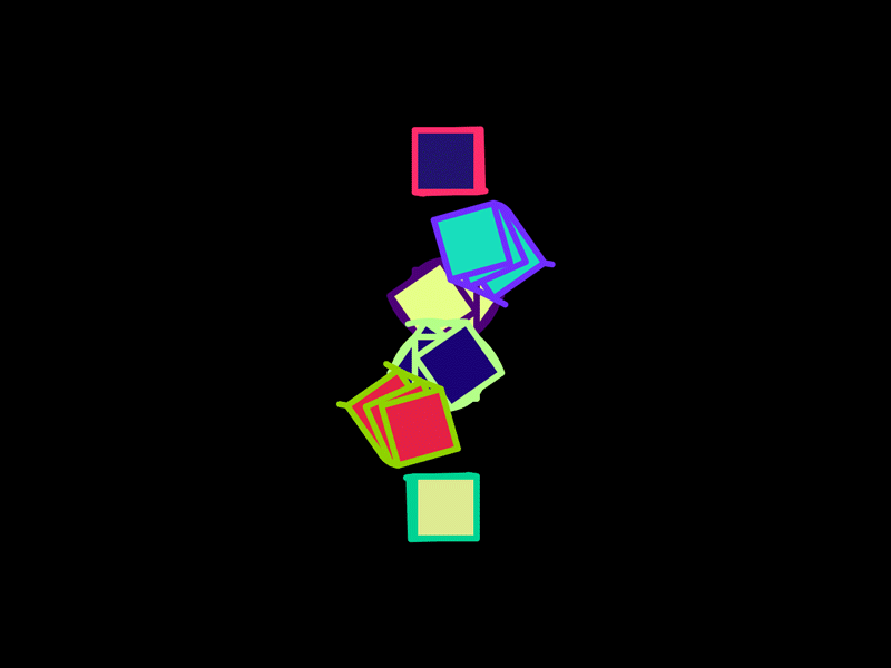 Chemtrail test 2d animation gif motion design motion graphics after effects shape layers