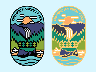 Olympic National Park lapel pin concepts