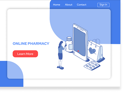 Online Pharmacy LandingPage💜. design landingpage pharmacy typography ui ux