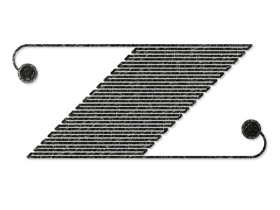 Z drop cap lettering typography z