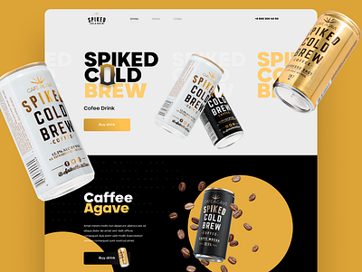 Spiked Cold Brew Web Design minimal ui uiux ux web webdesign
