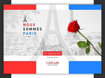 Nous Sommes Paris france paris peace pray prayforparis webdesign website