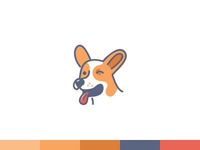 Corgi corgi design dog illustration logo mark