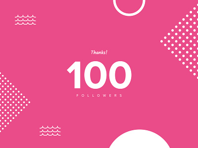 100 followers! 100 followers
