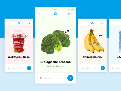 Food app app clean food sketch symbols webdesign website