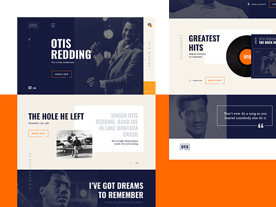 Otis Redding website concept