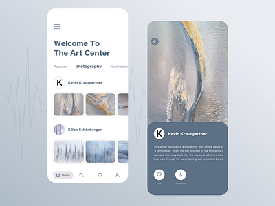 Art APP app art design photography ui ux