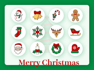 Christmas icon app app design design icons illustration iphone mobile ui