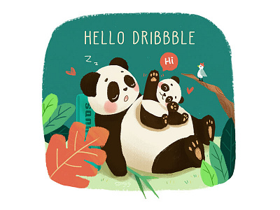 Hello drbbble~ illustration