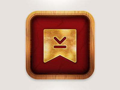 Golden Icon box golden icon wood