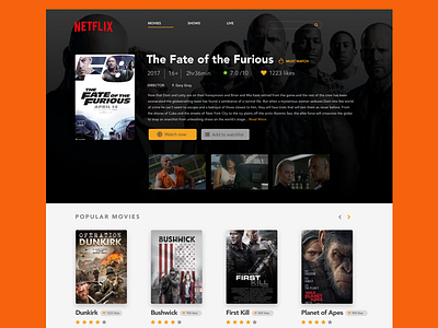 Netflix Redesign daily ui netflix redesign tv ui