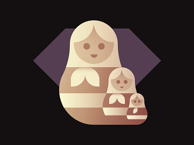 nesting dolls cartoon