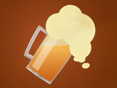 A Beer Icon beer brown icon logo orange