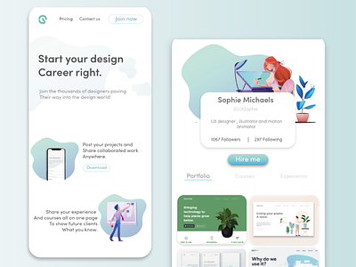 Daily UI Challenge Day 6: Profile 006 app daily 100 challenge dailyui design illustration profile profile page ui ui design ux