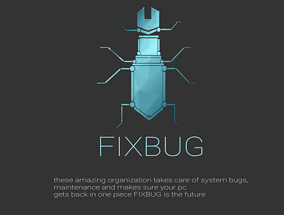 FIXBUG branding design logo vector