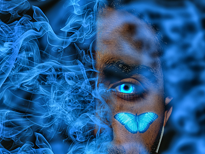 Bright Smoke coverart dark mode manipulate manipulation photoshop wallpaper