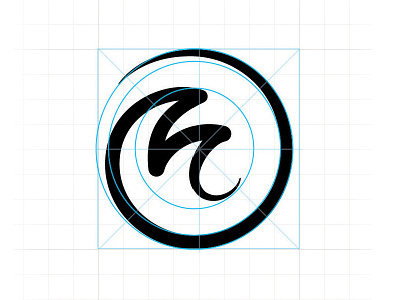 MWAVE circular design grids guides identity logo smooth waves