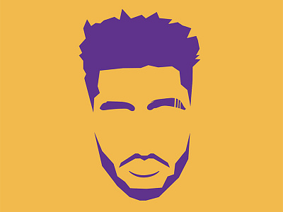 Showtime 3.0 basketball dloading icon illustration lakers logo nab portrait russell showtime vector