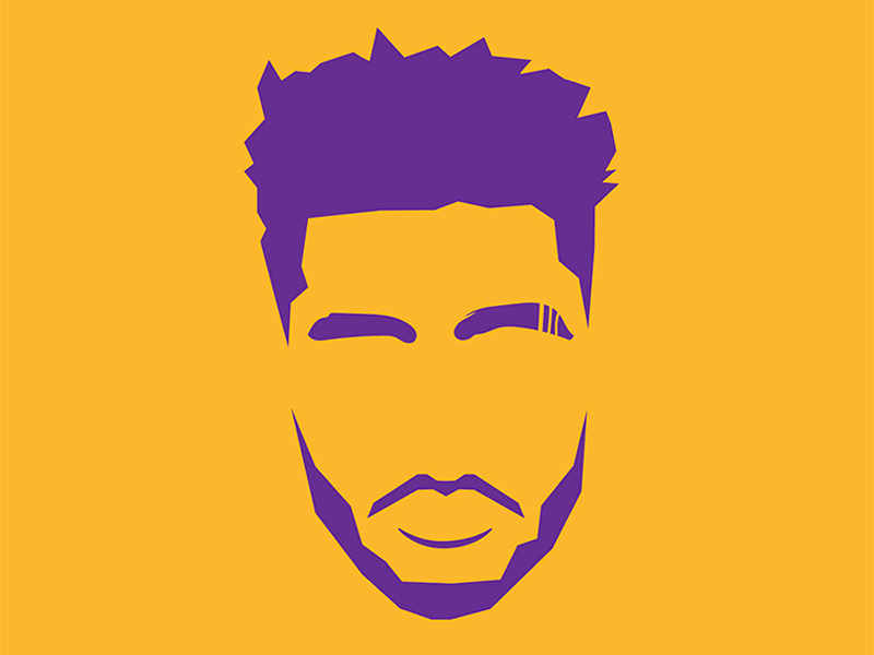 Showtime 3.0 logo dloading illustration portrait vector icon russell nab basketball showtime lakers
