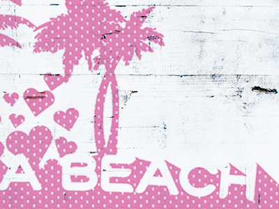 Lagun"a" Beach beach flowers hearts love palm trees pink texture