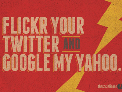 Naughty Social Media flickr franchise funny google texture twitter typography yahoo