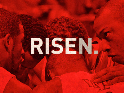 RISEN. basketball clippers duotone griffin paul playoffs red texture