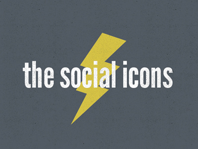 Thesocialicons icons identity lightning logo social