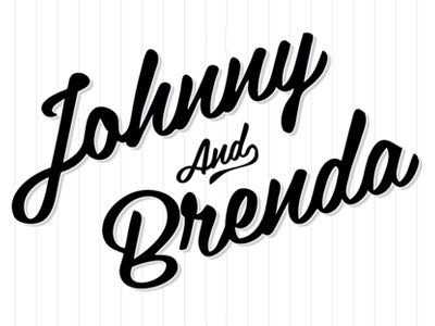 Johnny & Brenda are Getting Married typography print wedding invitation love marriage