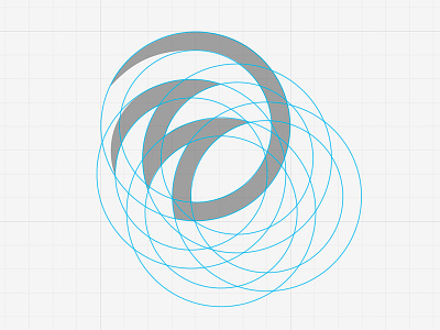 Logo with Guides circles circular comp guides layout logo logo design waves